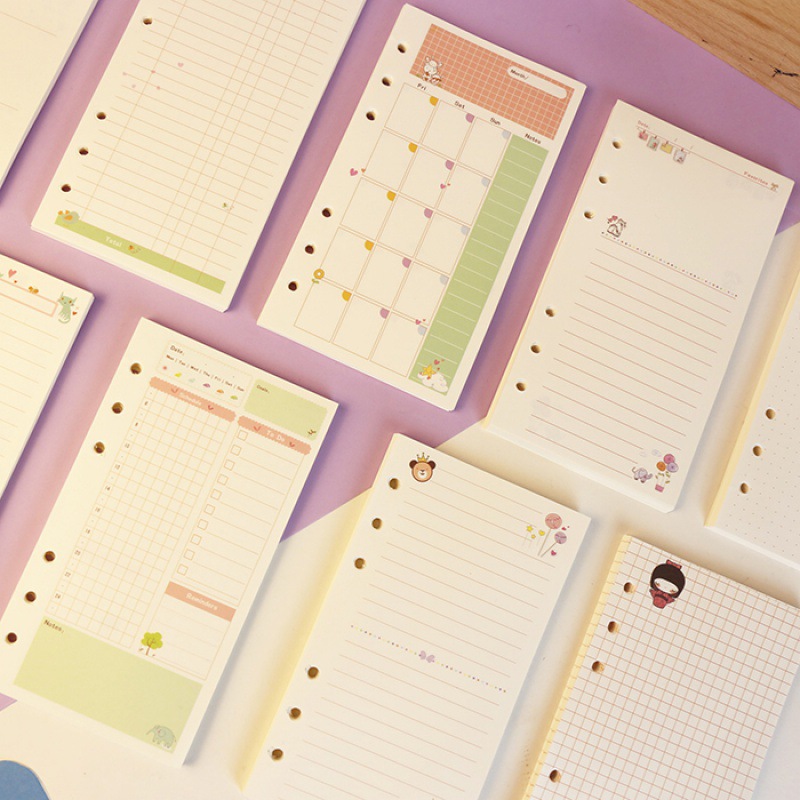 2026年カラーA5 A6ルーズリーフノートリフィルスパイラ - A5 Spiral Dotted Grid Notebook のレビューと価格