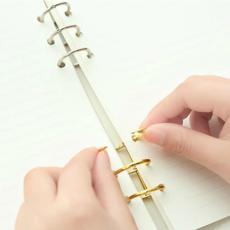 ノートブックアルバム、金属製ブックリング、ファイル、紙、スク - Stationery Books のレビューと価格