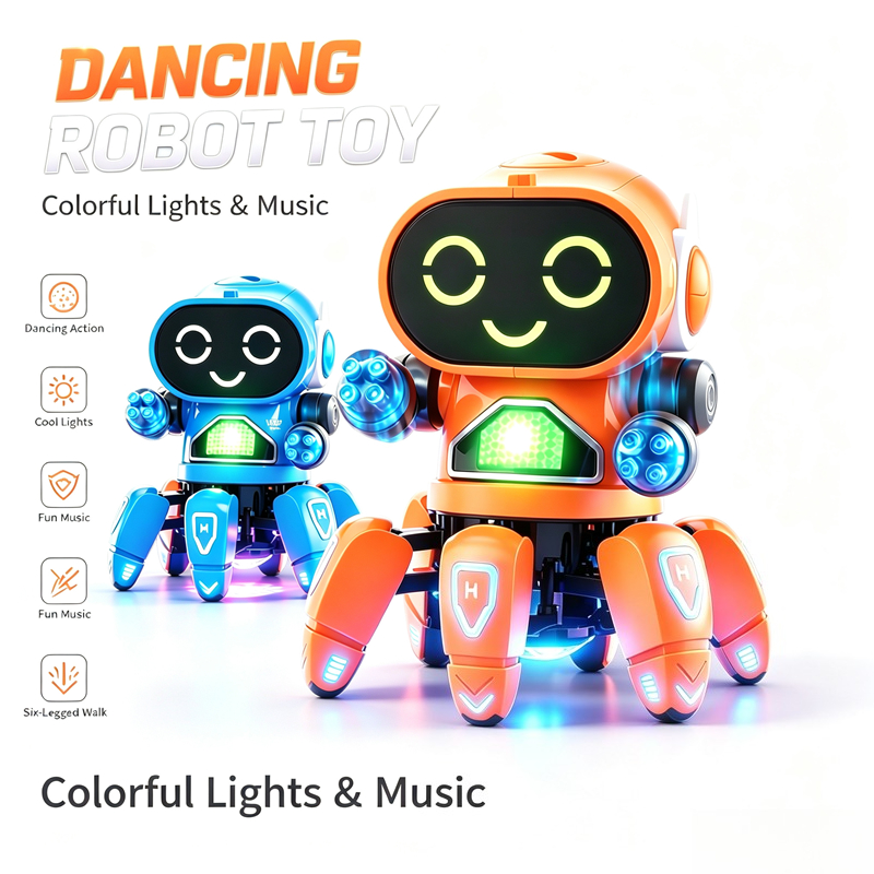 大人気！踊る電動六本足魚型ロボット。光と音楽で知育・知性を育 - Music のレビューと価格