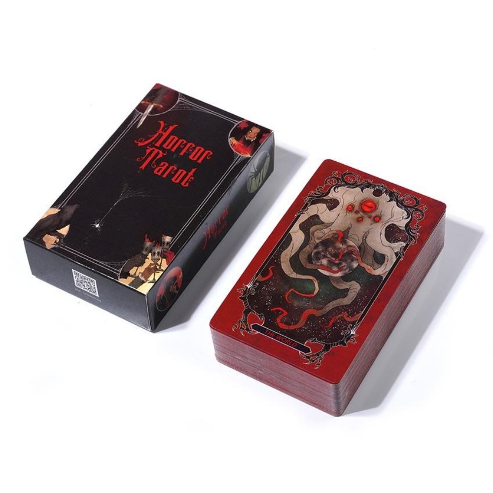 ホラータロットカードゲーム、10.3x6cm - Tarot Deck With Guidebook のレビューと価格